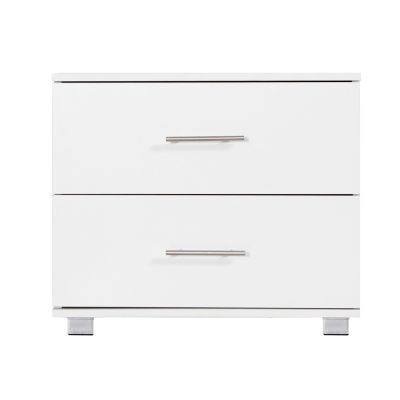 BRAM Bedroom Storage Package with Low Boy 6 Drawers - WHITE