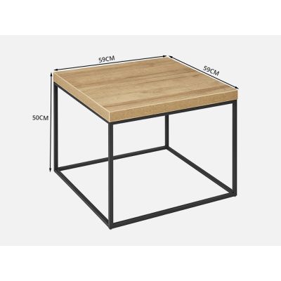 XOAN Square Coffee Table Side Table - OAK