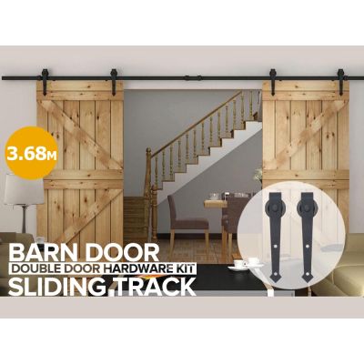 3.68M Sliding Door Barn Door Track Hardware Set