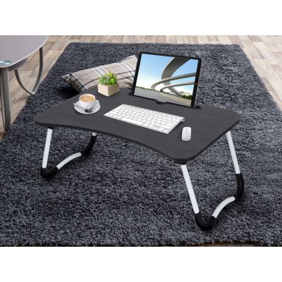 Portable Anti-Slip Laptop Desk Laptop Tray Table - Black