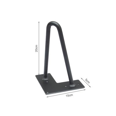 20cm Hairpin Table Leg 2 Rod Steel Metal -  Set of 4