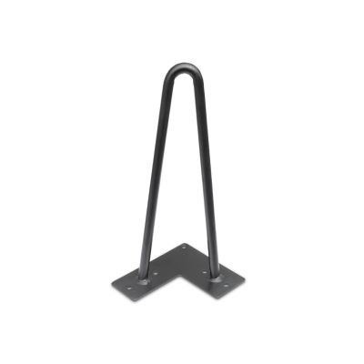 25cm Hairpin Table Leg 2 Rod Steel Metal  - Set of 4