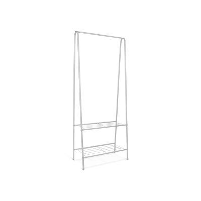 Metal Clothes Rack Stand - White