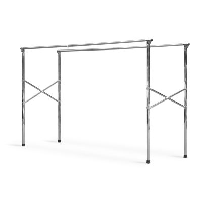 2.4m Foldable Stainless Steel Clothes Rack