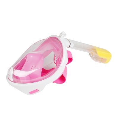 L/XL Full Face Snorkeling Snorkel Mask - PINK