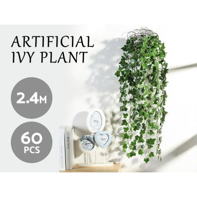 2.4m 60pcs Artificial Ivy Artificial Plants Artificial Vines Artificial Leaves
