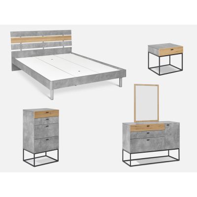 CLIFFORD King Bedroom Furniture Package 4PCS