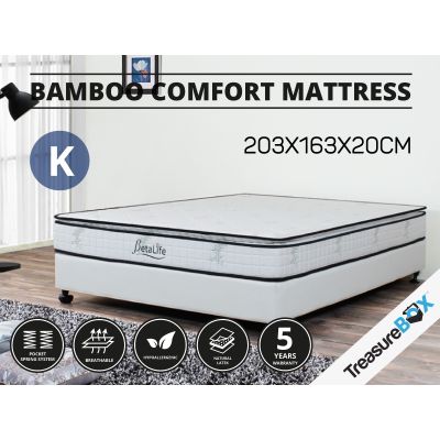 BetaLife Bamboo Comfort Series Mattress - KING