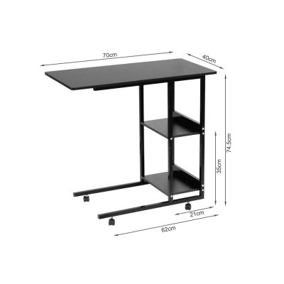 Adjustable Laptop Stand Table 70x40 - BLACK