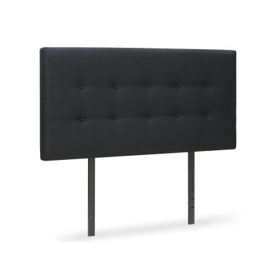 Susan Double Fabric Upholstered Headboard - Black