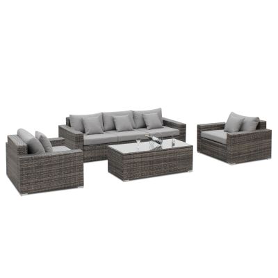 Palawan 4 Piece Rattan Outdoor Furniture Sofa Set