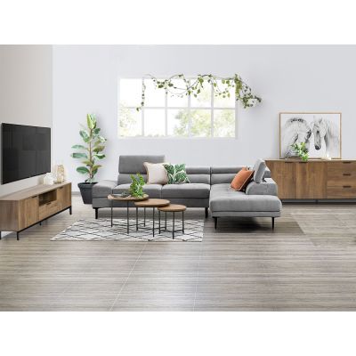Ocala Living Room Furniture Package - Walnut
