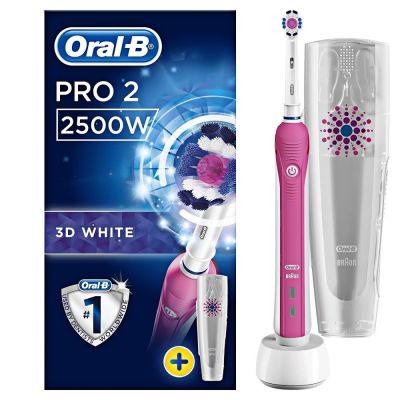 Braun Oral-B Pro 2 2500W 3D White Electric Toothbrush