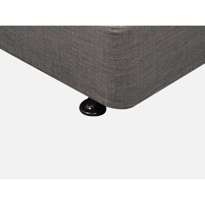 Vinson Fabric Single Bed with Luxury Latex Mattress - Grey
