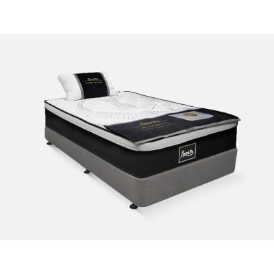 VINSON Fabric King Single Bed with Premier Back Support Mattress - GREY