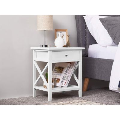 GAVIN Wooden Bedside Table Nightstand with Drawer