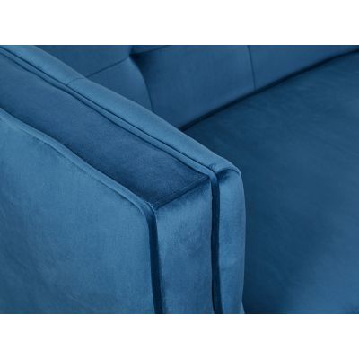 OSLO 3 Seater Velvet Sofa - BLUE