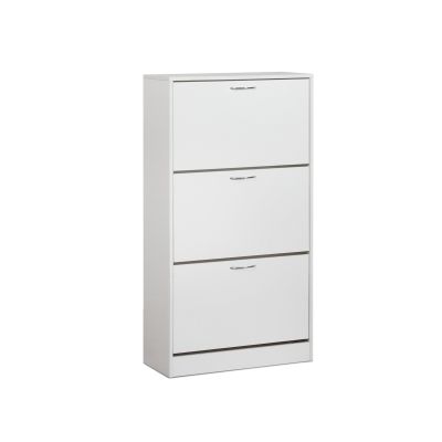 Anau 3 Drawer Shoe Cabinet Storage Rack - White