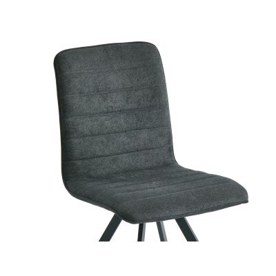 NOELLE 4PCS Upholstered Dining Chair - DARK GREY