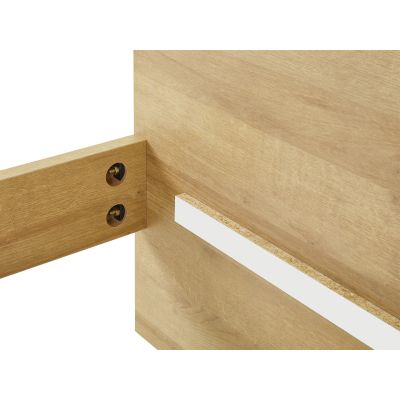 Makalu Double Wooden Bed Frame - Oak