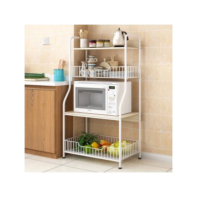 KULIK Kitchen Storage Shelf Microwave Stand with Baskets