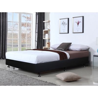 Vinson Fabric Double Bed Base - Black