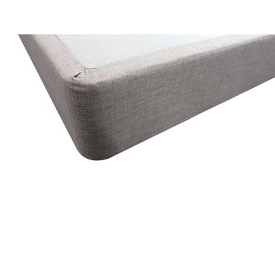 Vinson Fabric Queen Bed Base - Grey