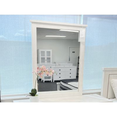 Lincoln Solid Wood Mirror - White