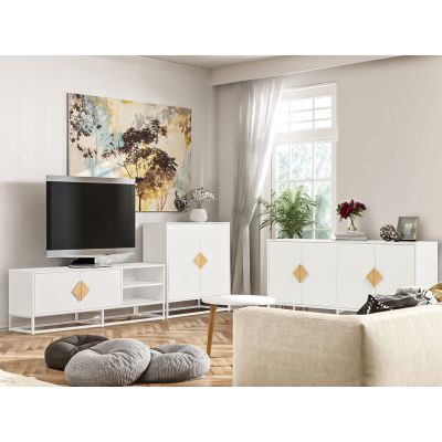 Alaska Living Room Furniture Package with Cabinet