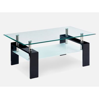 Oakley Coffee Table Fully Tempered - Black