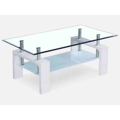 Oakley Coffee Table Fully Tempered - White