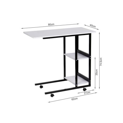 80x40 Laptop Stand Table - WHITE