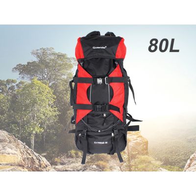 80L Camping Backpack RED