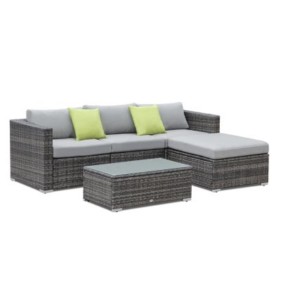CURACAO Rattan Outdoor Furniture Sofa Set 5PCS