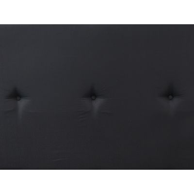 MORGAN Upholstered Headboard Double - BLACK