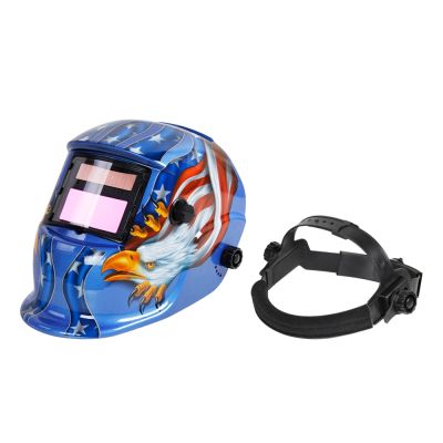 Solar Auto Darkening Welding Helmet - BLUE