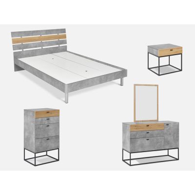 CLIFFORD Queen Bedroom Furniture Package 4PCS