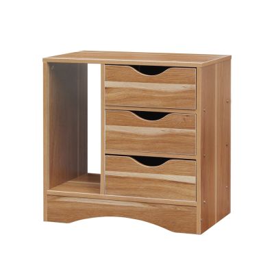 ORION Bedside Table Nightstand - CARAMEL