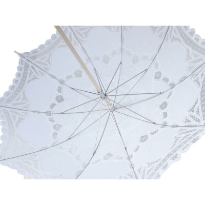 Lace Umbrella for Wedding Party WHITE
