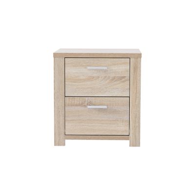 Sagano Bedroom Storage Package with Bedside Table - Oak