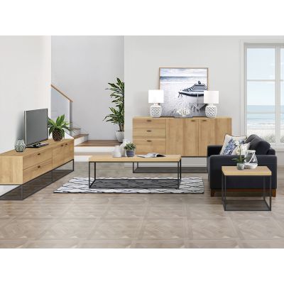 XOAN Living Room Furniture Package 4PCS - OAK