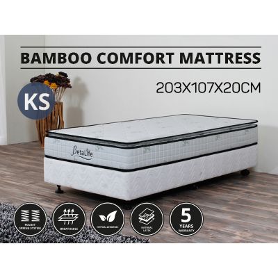 BetaLife Bamboo Comfort Series Mattress - KING SINGLE
