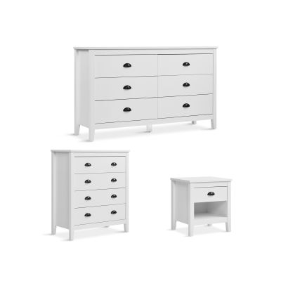 Congo Bedroom Storage Package 3PCS with Bedside Table