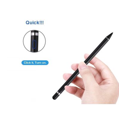 Active Capacitive Stylus Pen Pencil For iPad & Tablets - Black