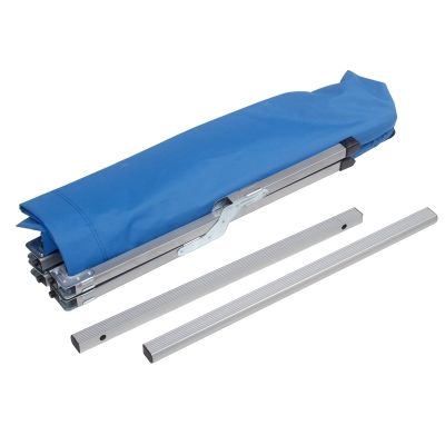 Outdoor Camp Bed Foldable Camping Bed Stretcher BLUE