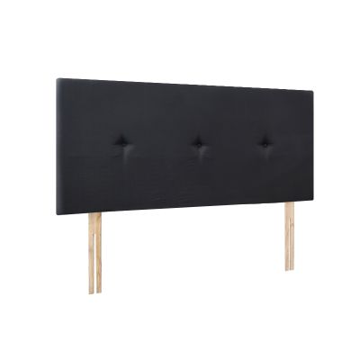 MORGAN Upholstered Headboard Super King - BLACK