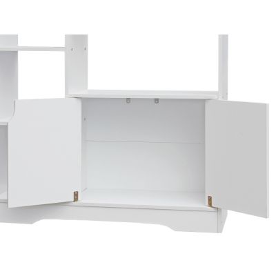 CRATER Bookshelf Storage Cabinet - WHITE