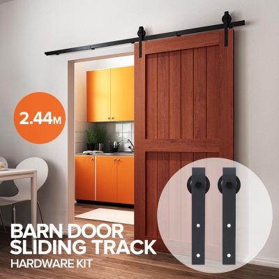 2.44M Sliding Door Barn Door Track Hardware Set