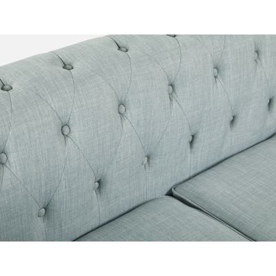 VAGAS 3 Seater Fabric Sofa - LIGHT GREY