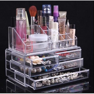 4 Drawer Dressing Table Caddy Makeup Storage Organiser
